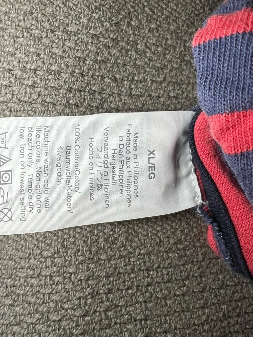 JCREW Striped Navy and Pink Knit Shorts